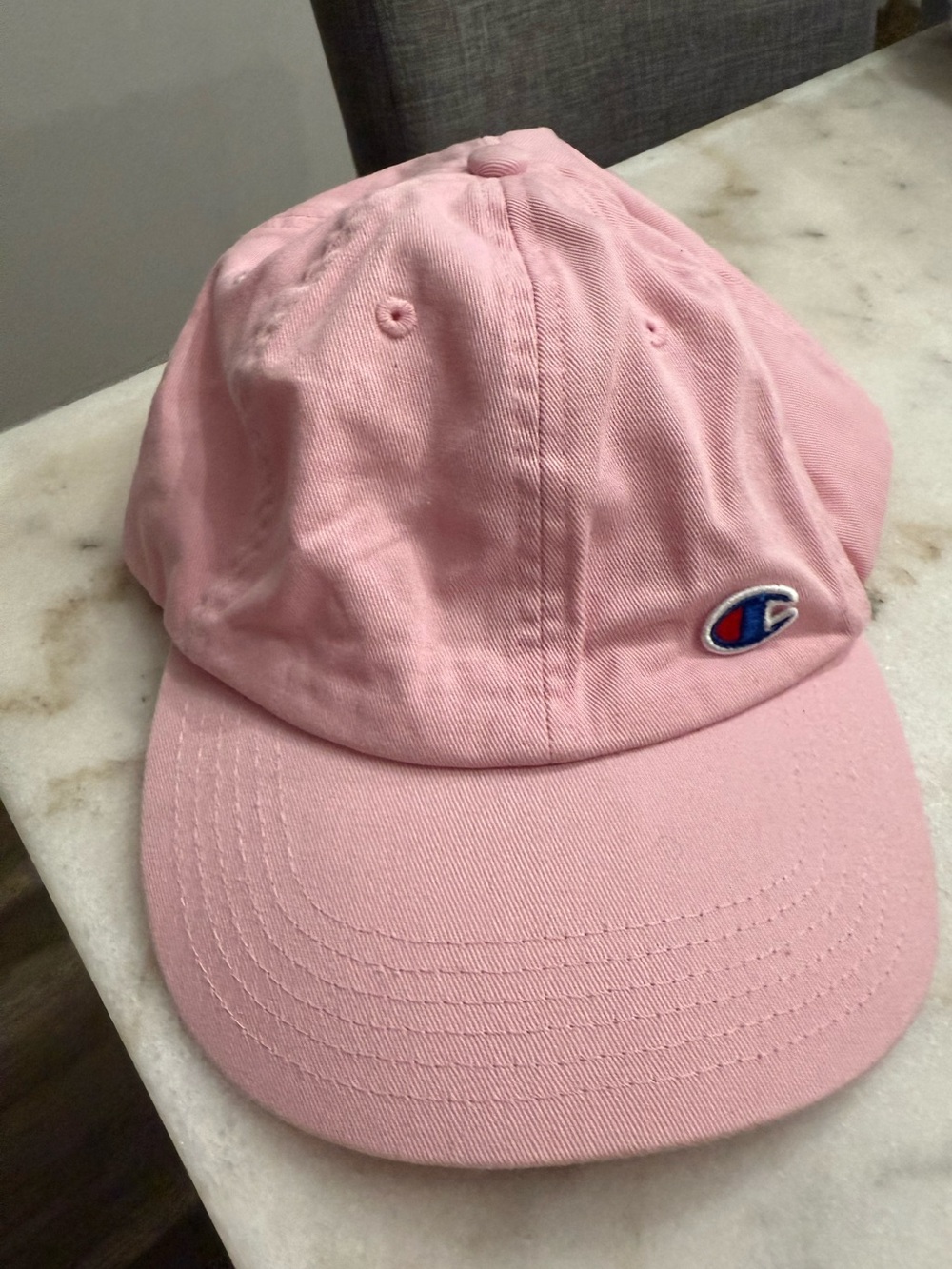 Champion Light Pink Baseball Cap w Small Logo